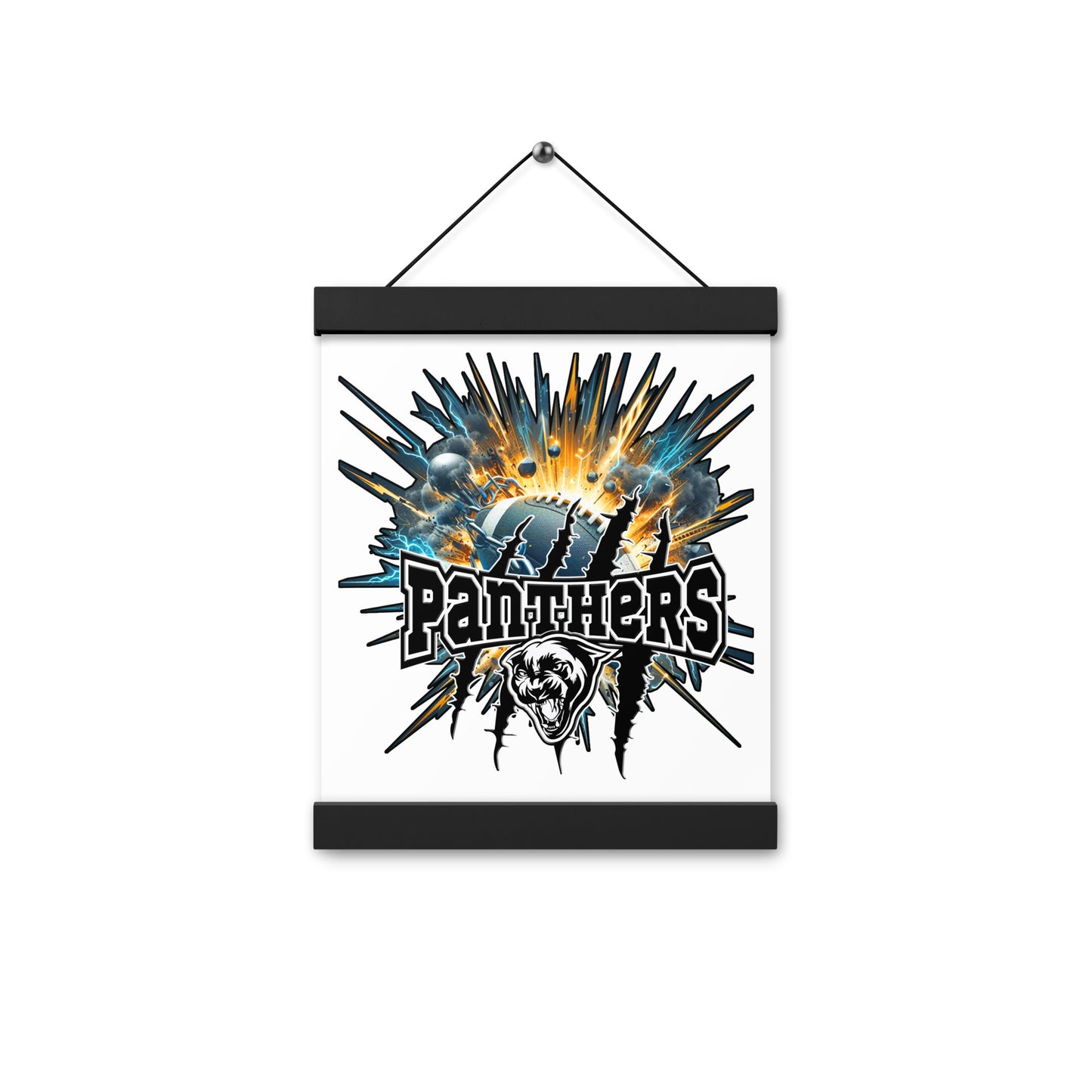 Poster with hangers