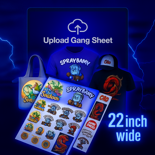 Upload Your Custom 22 inch DTF Gang sheet