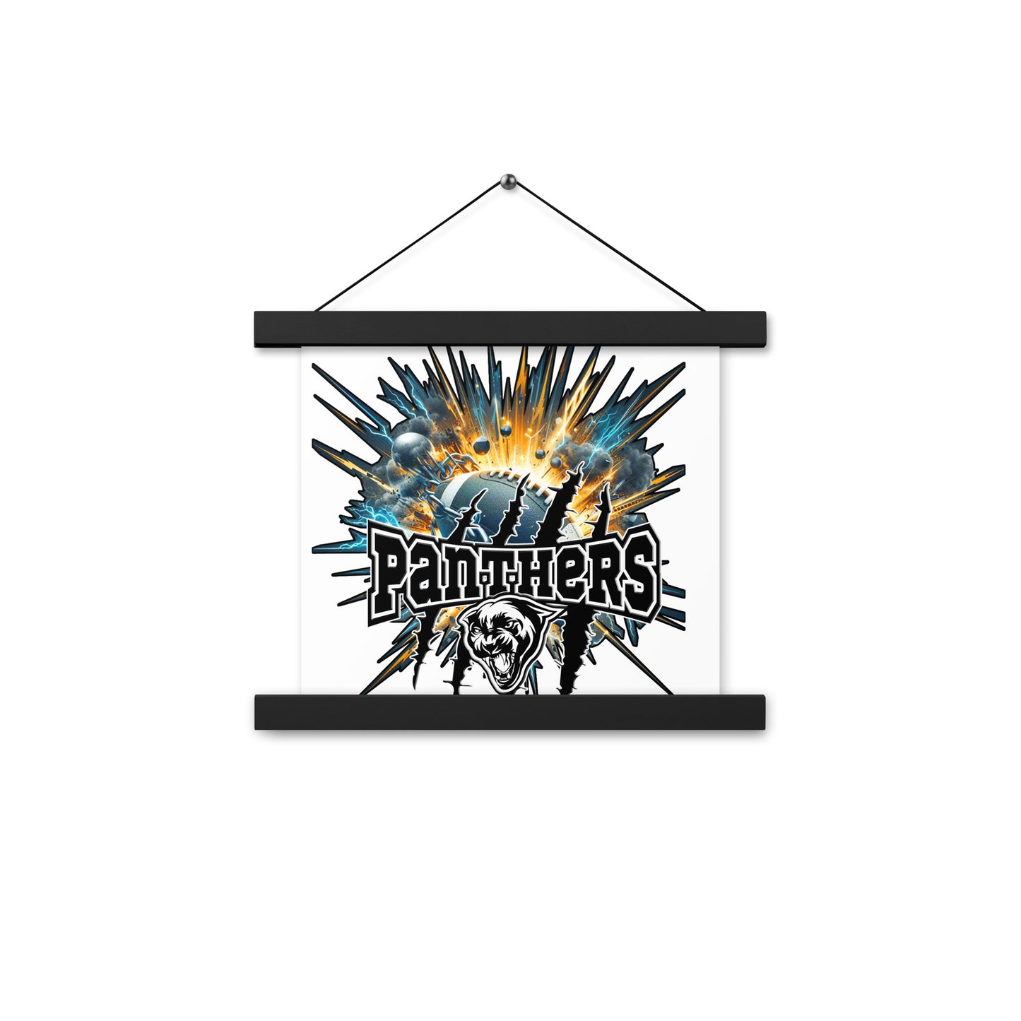 Poster with hangers