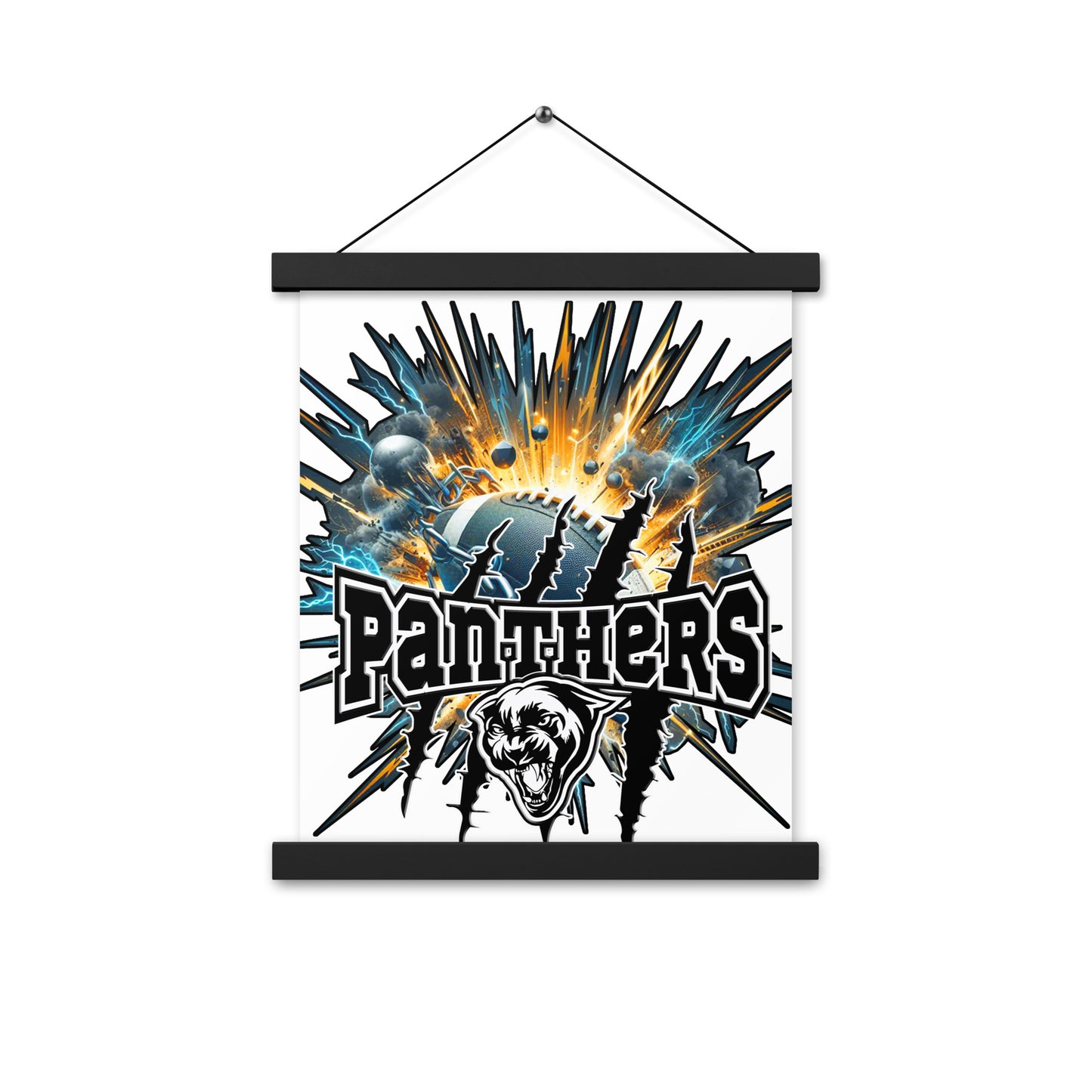 Poster with hangers