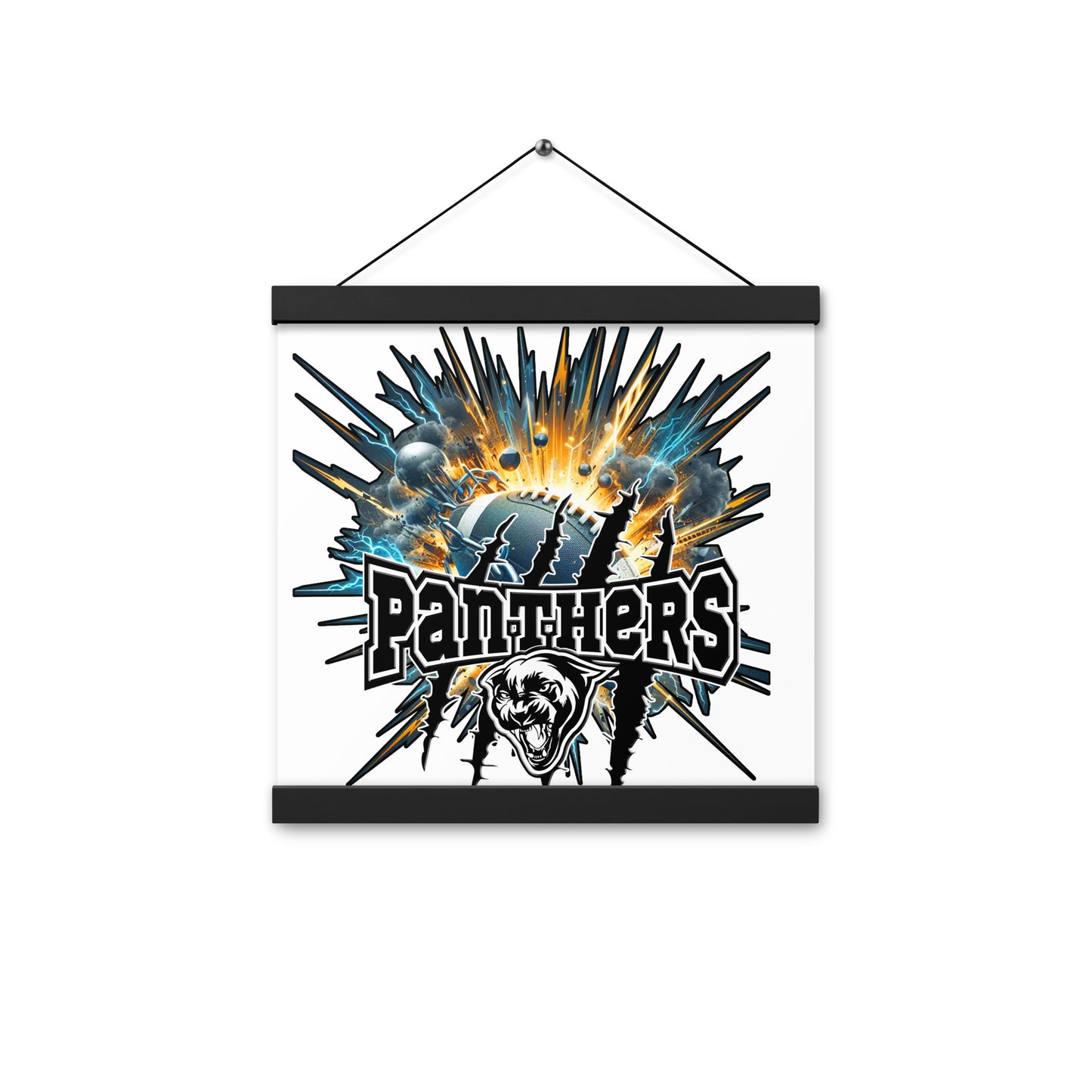 Poster with hangers