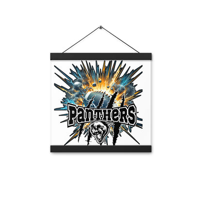 Poster with hangers