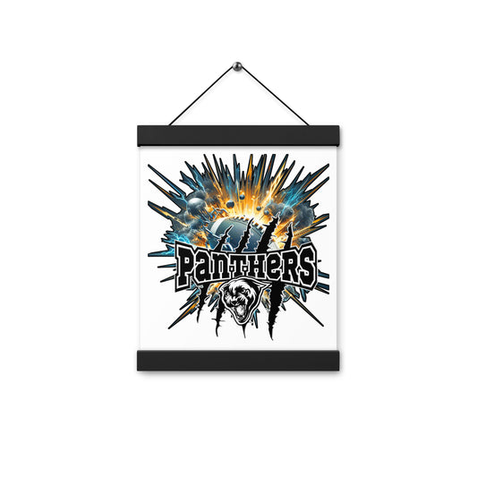 Poster with hangers